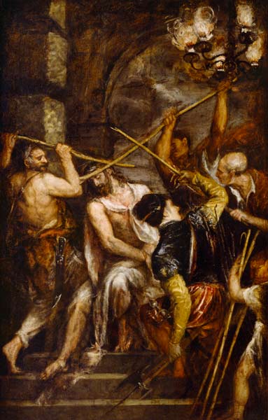 The Crowning with Thorns from Tizian (aka Tiziano Vercellio)