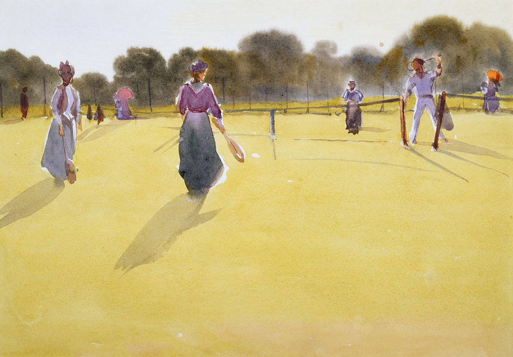 Edwardians at Tennis from Tom Simpson