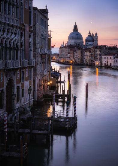 Venice, sunrise from the Academia bridge