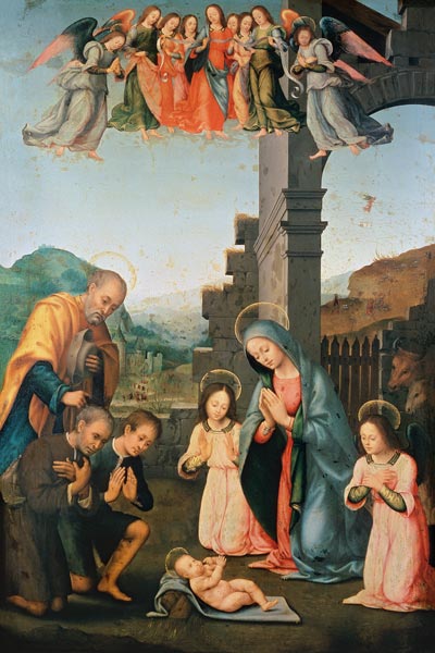 Adoration of the shepherds from Tommaso di Stefano Lunetti
