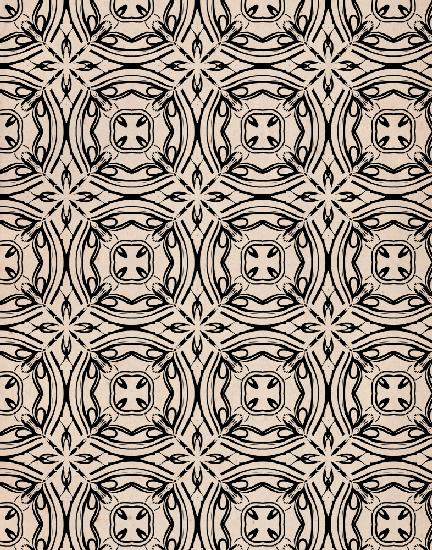 Beige and Black Tile Pattern