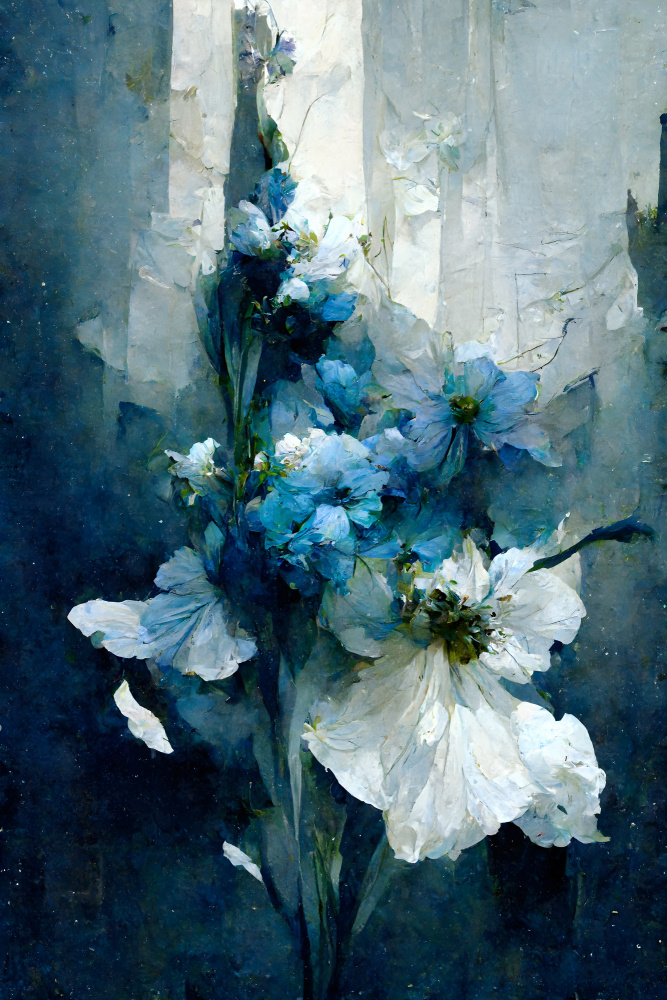 Blue Flower Bouquet from Treechild
