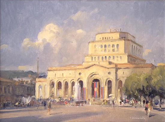 Evening, Republic Square, Yerevan (oil on canvas)  from Trevor  Chamberlain