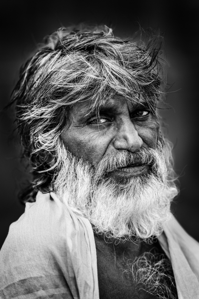 Man of Benares ghats from Trevor Cole