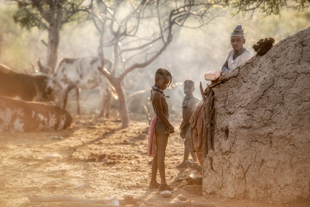 Dawn in a Himba village from Trevor Cole