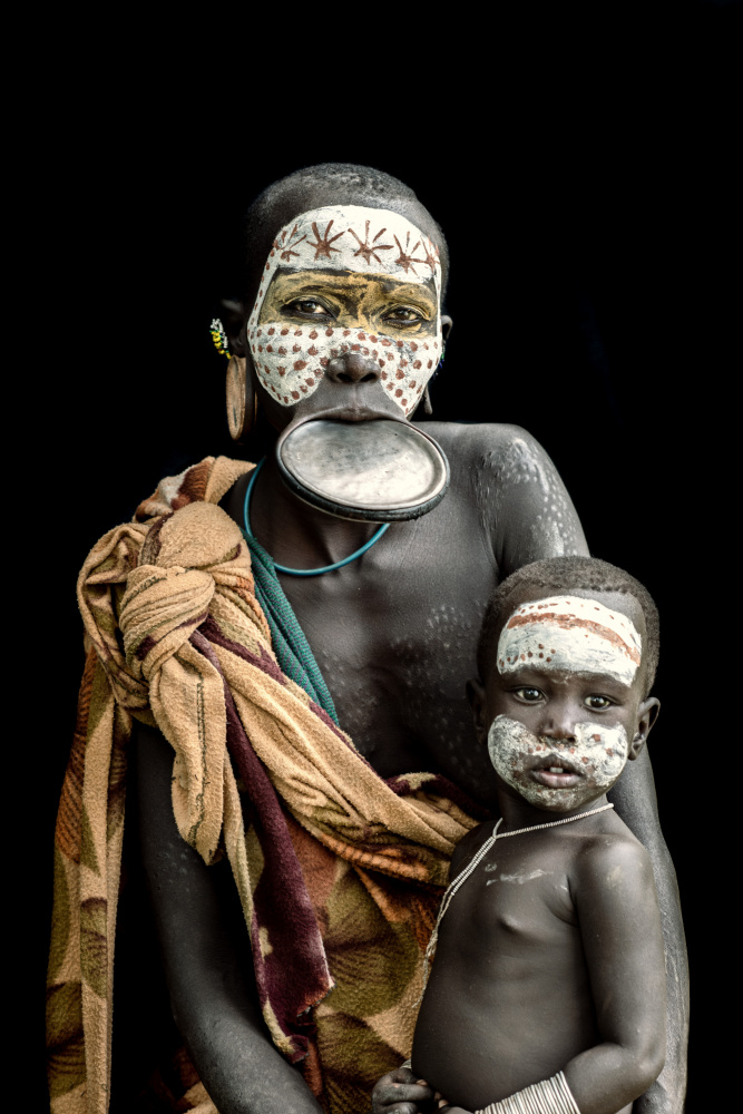 Suri woman and child from Trevor Cole