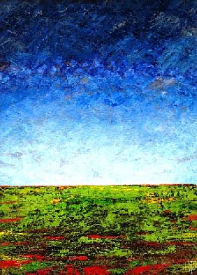 Horizon I, 2001 (oil on board) 