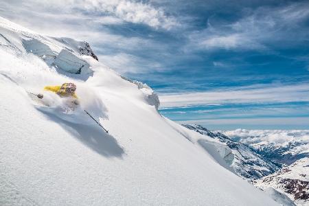 Powder on the north face with Adrien Coirier