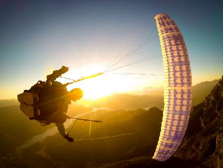 Wing Over at sunset with Maxime Chiron