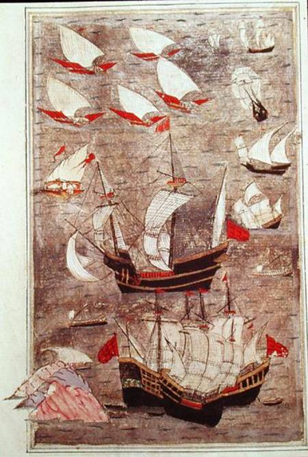The Ottoman Fleet of Tarik-y Bayezid from Turkish School