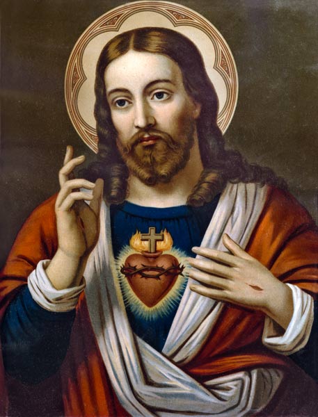 Heart Jesu picture from (around 1900) Anonym