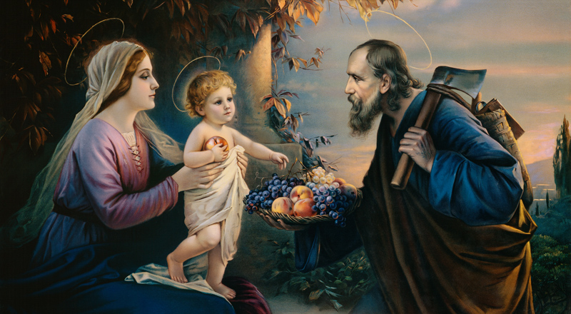 The Holy Family from (around 1900) Anonym