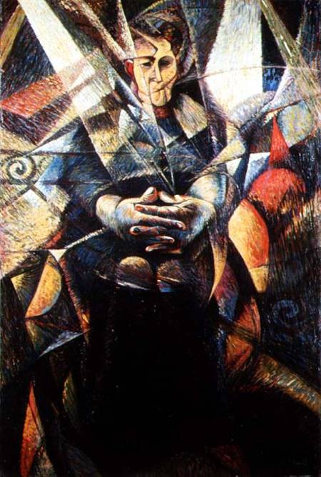 Portrait of a Seated Woman from Umberto Boccioni