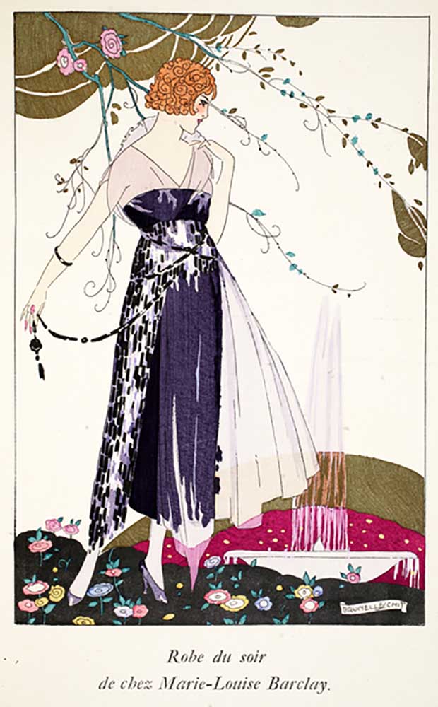 Evening gown by Marie-Louise Barclay, 1919-21 from Umberto Brunelleschi