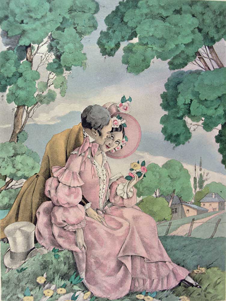 Illustration for Madame Bovary by Gustave Flaubert (1821-80) published by Gibert Jeune, 1953 from Umberto Brunelleschi