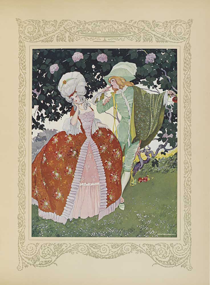 What! A page, cried the Princess, a page has the audacity to tell me he loves me!, illustration from from Umberto Brunelleschi