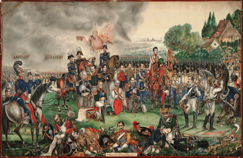A Sacred Moment after the Battle of the Nations on October 18, 1813 from Unbekannter Künstler