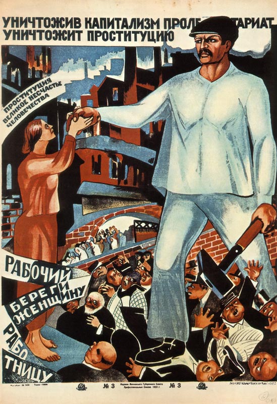 Having destroyed capitalism, the proletariat will abolish prostitution! from Unbekannter Künstler