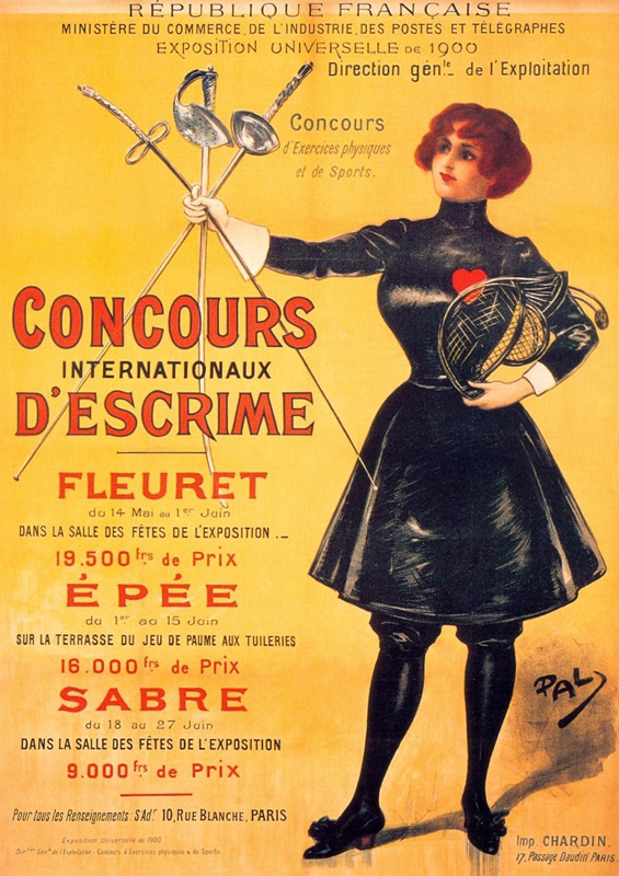 Official poster for the 1900 Summer Olympics in Paris from Unbekannter Künstler