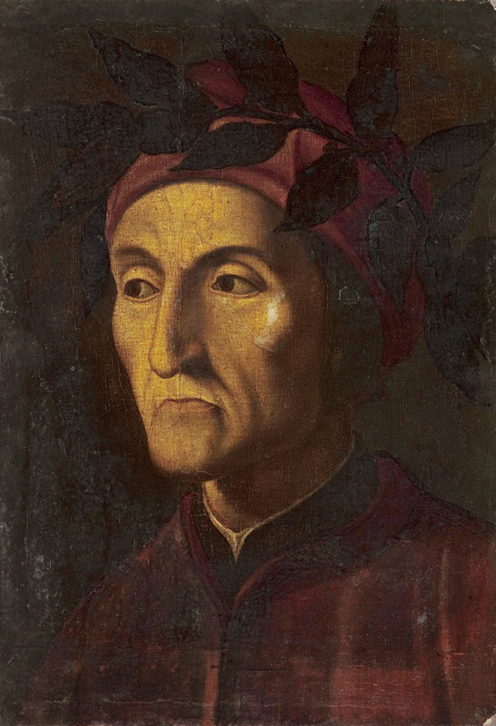 Portrait of Dante Alighieri (1265-1321) from Unbekannter Künstler