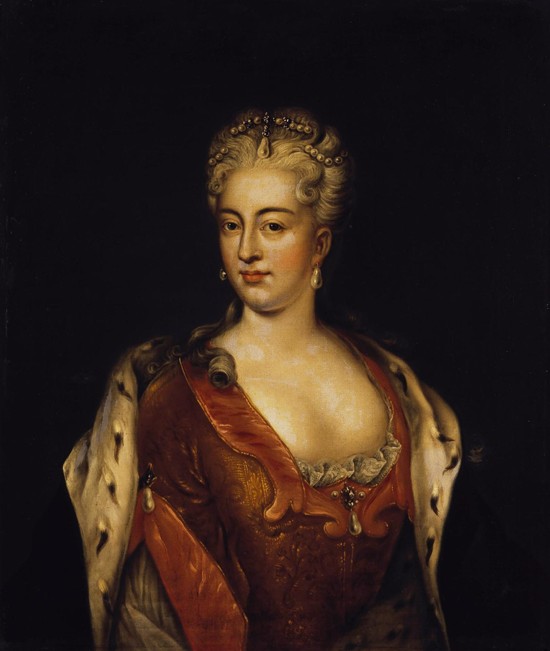 Portrait of Princess Charlotte Christine of Brunswick-Wolfenbüttel, wife of Tsarevich Alexei of Russ from Unbekannter Künstler