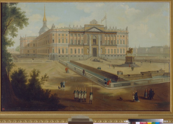 View of the Michael Palace in St. Petersburg from Unbekannter Künstler