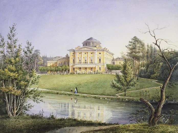 View of the Pavlovsk Palace from Unbekannter Künstler