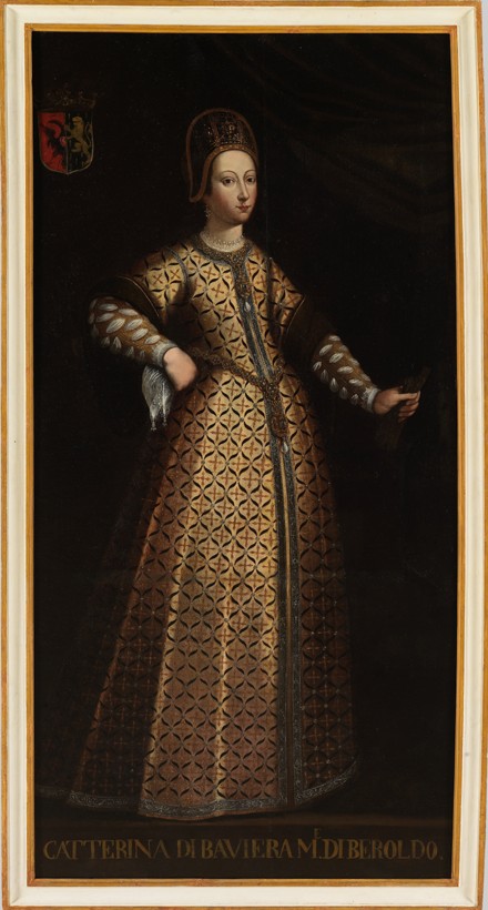 Caterina di Baviera, wife of Beroldo di Sassonia from Unbekannter Künstler