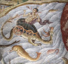 The Last Judgment. Detail: The sea gave up its dead