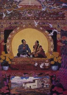 The 1936 meeting of Zhu De and Living Buddha Geda
