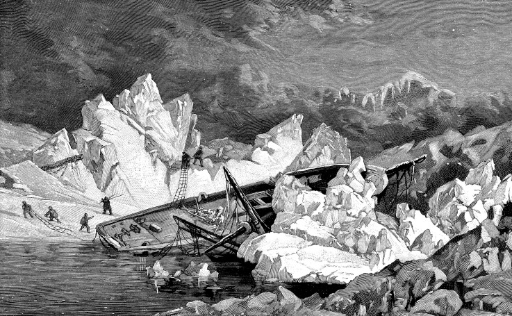The wreck of the Hansa. Second German North Polar Expedition from Unbekannter Künstler