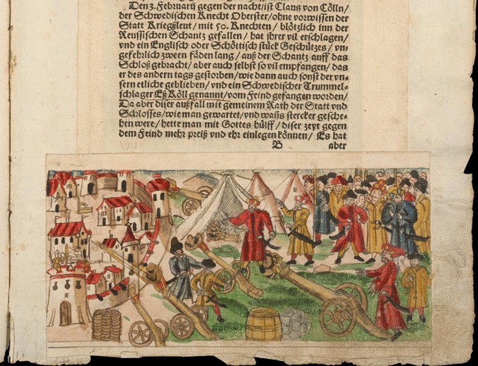 Siege of Reval by the Russians in 1578. From Johann Jakob Wick's Sammlung von Nachrichten... from Unbekannter Künstler