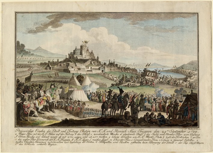 The Taking of Khotyn by Russian army on September 29, 1788 from Unbekannter Künstler