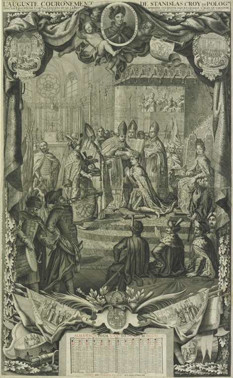 Coronation of Stanislaw I Leszczynski in 1705 from Unbekannter Künstler