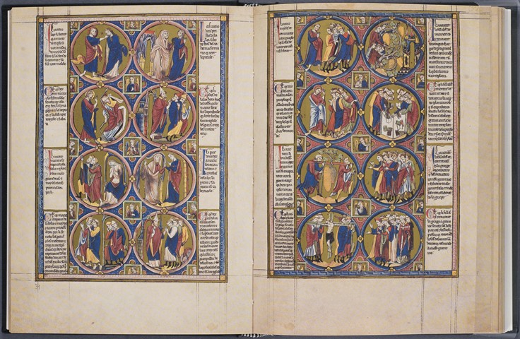 The Creation. Bible moralisée (Codex Vindobonensis 2554) from Unbekannter Künstler