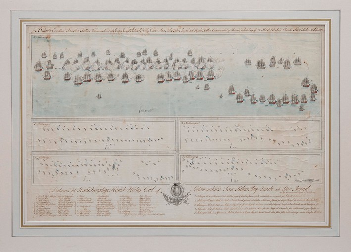The naval Battle of Öland on 26 July 1789 from Unbekannter Künstler
