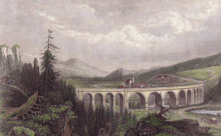 Southern Railway. Viaduct Payerbach, Semmering from Unbekannter Künstler