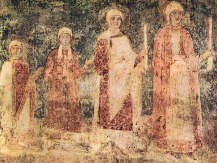 Daughters of Yaroslav the Wise (Anne of Kiev - left) from Unbekannter Künstler
