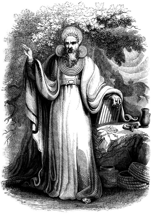 Arch-Druid in his full Judicial Costume (From the book "Old England: A Pictorial Museum") from Unbekannter Künstler
