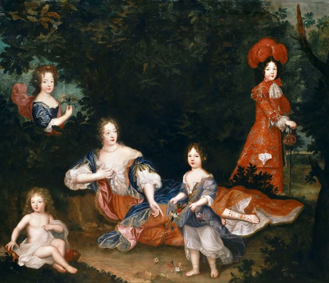 Françoise-Athénaïs de Rochechouart, marquise de Montespan (1640-1707) and her children from Unbekannter Künstler