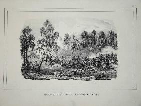 Battle between Russian troops and French cavalry near Ostrovno 25-26 July 1812