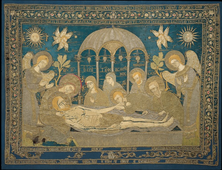 The Entombment (Altar embroidery) from Unbekannter Künstler