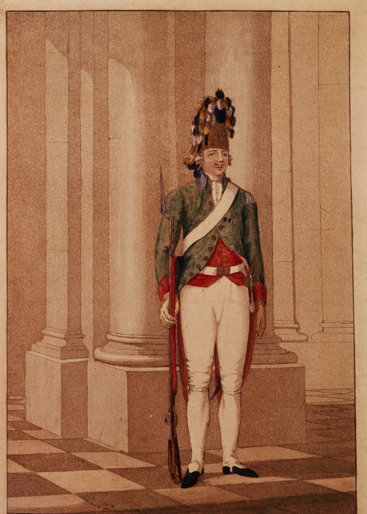 Lifeguard Grenadier at the time of Empress Catherine II from Unbekannter Künstler