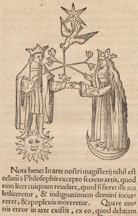 Illustration for The Rosary of the Philosophers (Rosarium philosophorum sive pretiosissimum donum De from Unbekannter Künstler