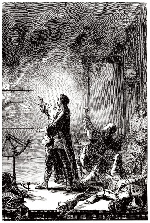 Jean-Baptiste Chappe d'Auteroche observed the transit of Venus expected on 6 June 1761 in Tobolsk in from Unbekannter Künstler