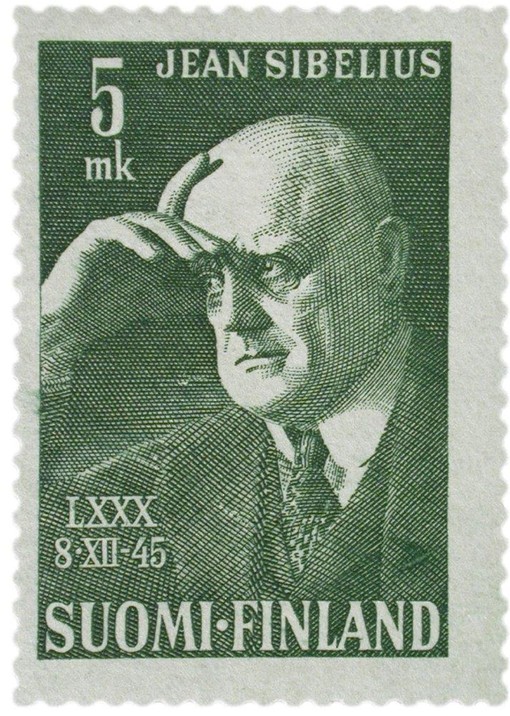 Jean Sibelius (postage stamp) from Unbekannter Künstler