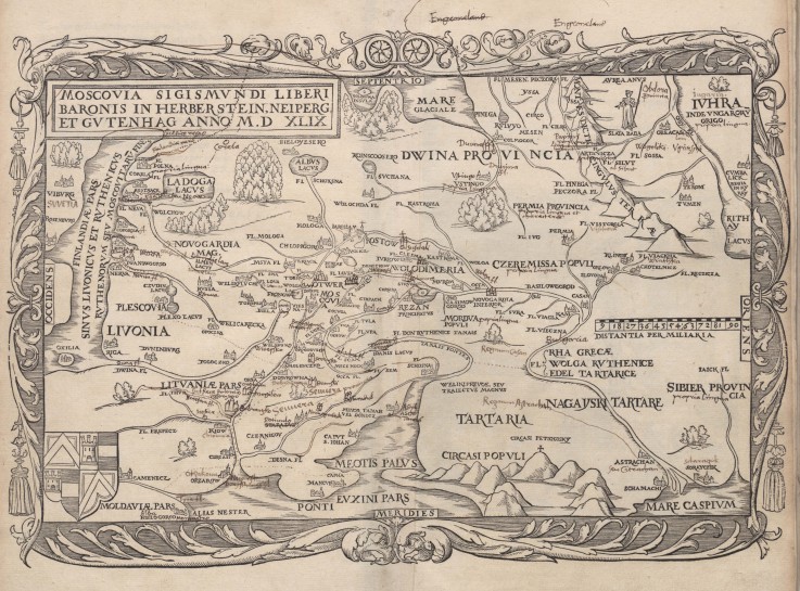Map of Russia (From: Rerum Moscoviticarum commentarii..) from Unbekannter Künstler