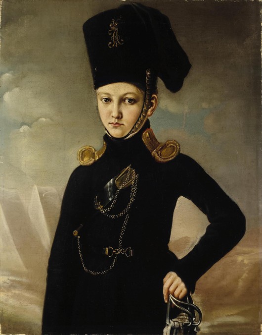 Cossack of the 1st Mounted Cossack Regiment Count M.A. Dmitriev-Mamonov from Unbekannter Künstler
