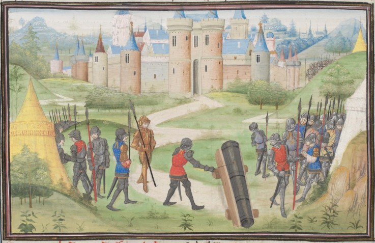 Camp of the Crusaders near Jerusalem. Miniature from the "Historia" by William of Tyre from Unbekannter Künstler