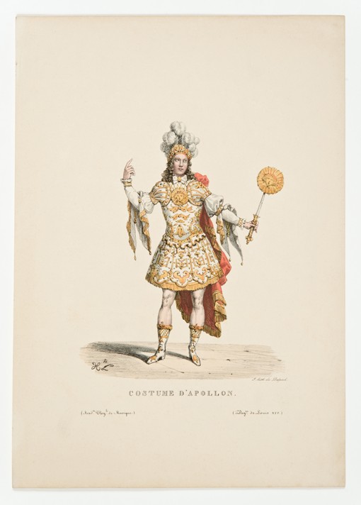 Louis XIV as Apollo in the ballet "Noces de Thétis et Pélée" in 1654 from Unbekannter Künstler